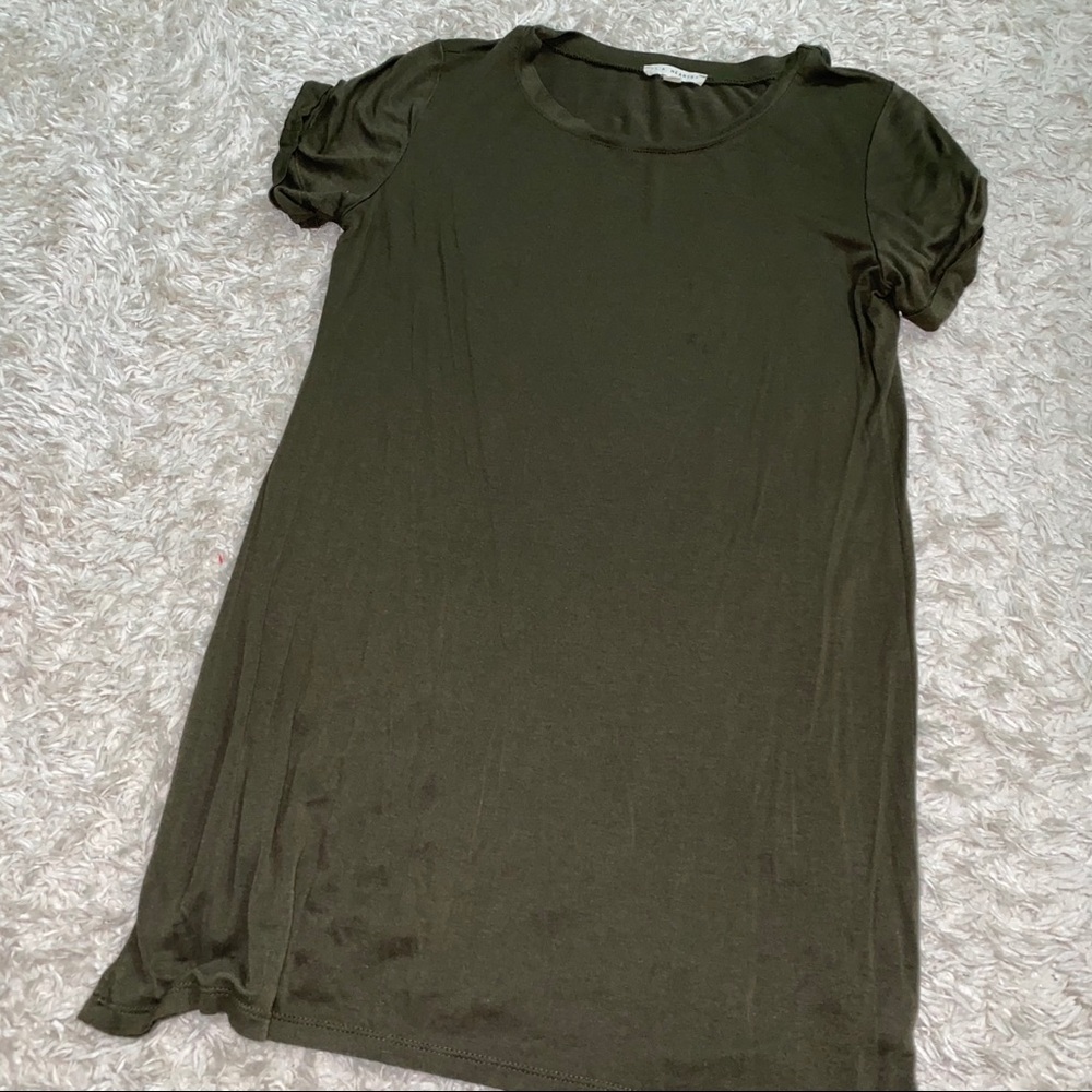Olive Green T-Shirt Dress